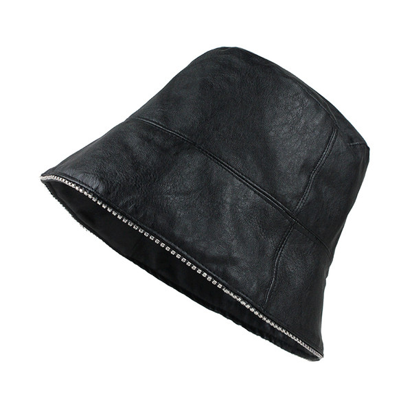 Ženska ribička kapa od eko kože