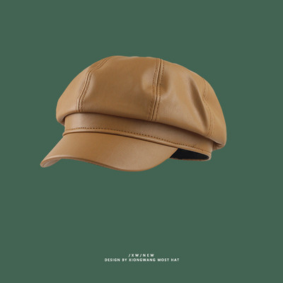 Női bőr sapka eko bőr sapka típusból