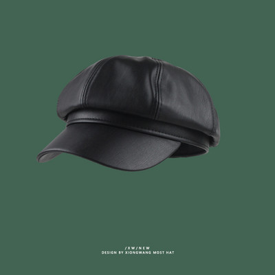 Női bőr sapka eko bőr sapka típusból