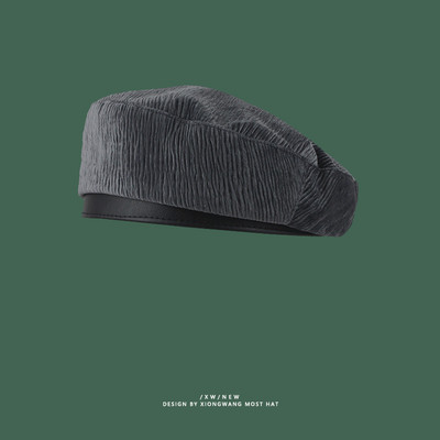 Dámsky manšestrový klobúk - baret