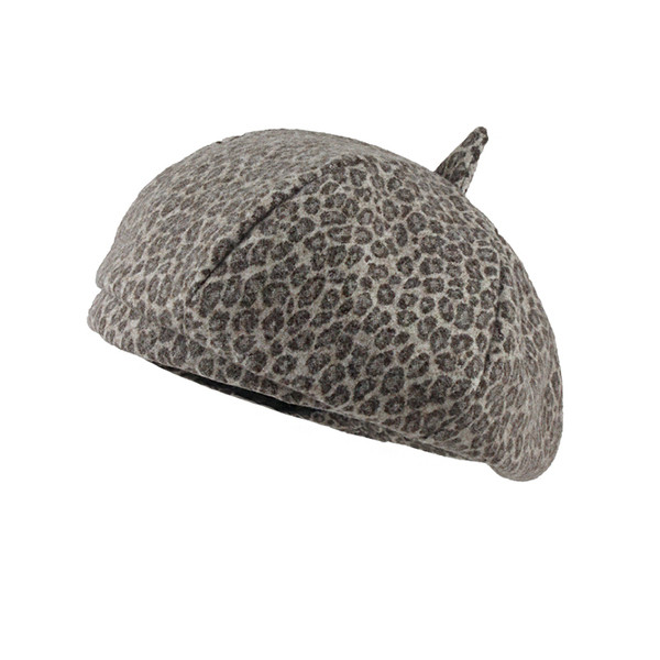 Őszi-téli leopárd barett típusú sapka