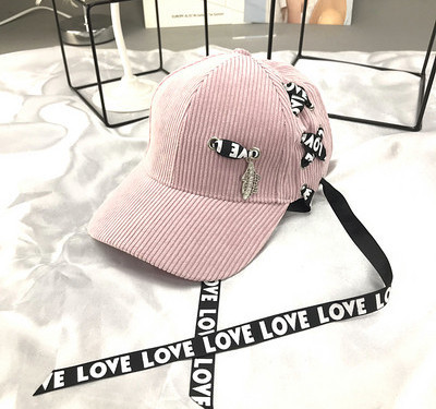 Νέο μοντέλο γυναικείο καπέλο με γείσο και κορδόνια