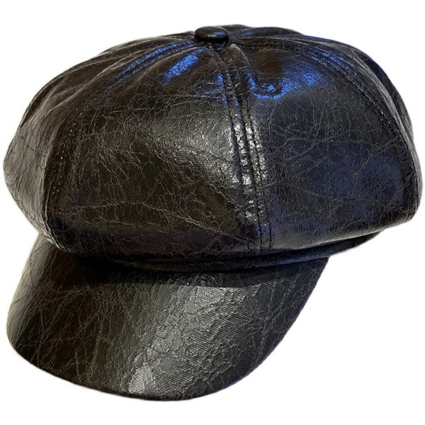 Lezser női bőrkalap napellenzővel, négy színben