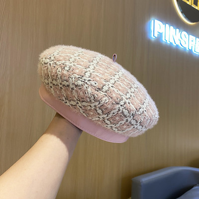 Γυναικείο χειμερινό μάλλινο καπέλο - μπερέ