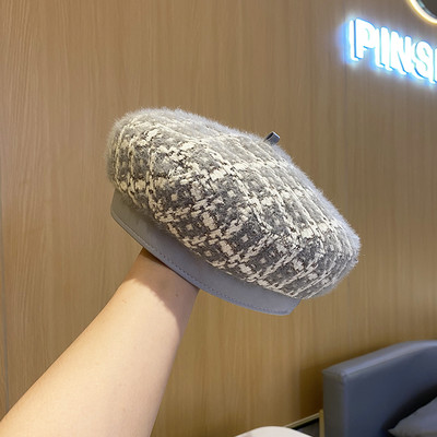 Γυναικείο χειμερινό μάλλινο καπέλο - μπερέ