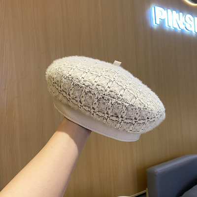 Γυναικείο χειμερινό μάλλινο καπέλο - μπερέ