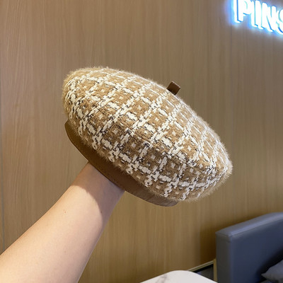 Γυναικείο χειμερινό μάλλινο καπέλο - μπερέ