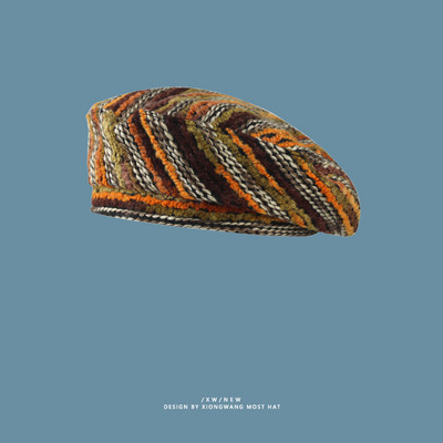 Gyapjú barett sapka nőknek