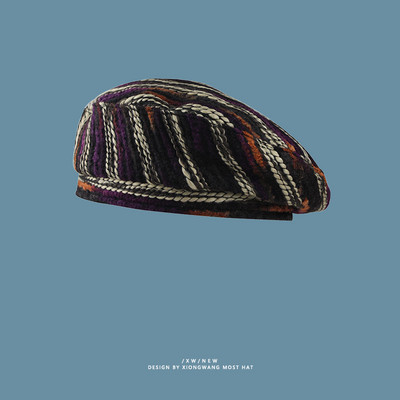 Gyapjú barett sapka nőknek