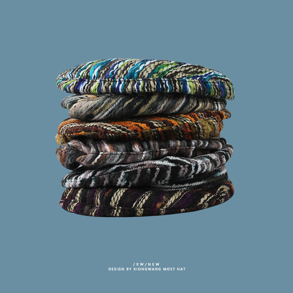 Gyapjú barett sapka nőknek