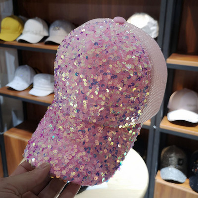 Νέο μοντέλο casual γυναικείο καπέλο με πούλιες και γείσο