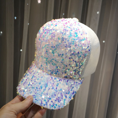 Νέο μοντέλο casual γυναικείο καπέλο με πούλιες και γείσο