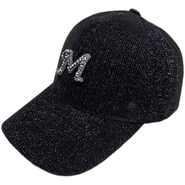 Őszi-téli női kordbársony sapka napellenzővel