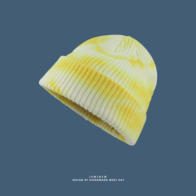 Γυναικείο πλεκτό καπέλο σε ιριδίζοντα χρώματα