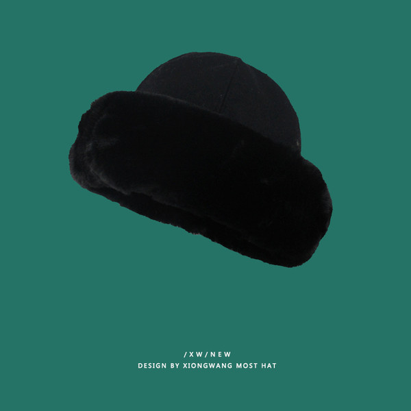 Ζεστό χειμερινό καπέλο με επένδυση και γούνα