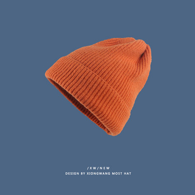 Φθινόπωρο-χειμερινό πλεκτό καπέλο με μοτίβο