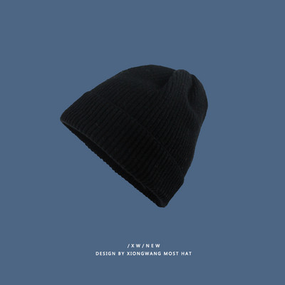 Φθινόπωρο-χειμερινό πλεκτό καπέλο με μοτίβο