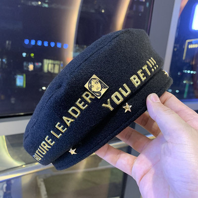 Új modell női gyapjú sapka több színben felirattal