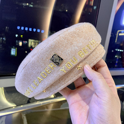 Új modell női gyapjú sapka több színben felirattal