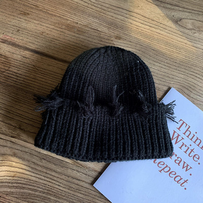 Νέο μοντέλο χειμερινό γυναικείο καπέλο με σκισμένα μοτίβα