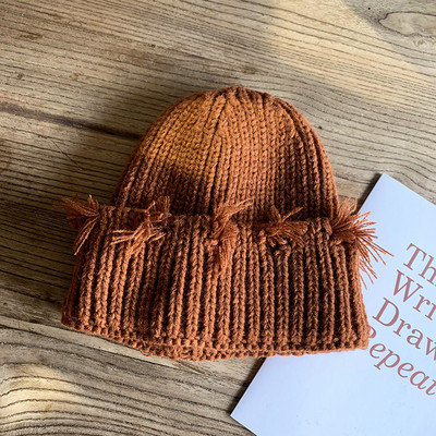 Νέο μοντέλο χειμερινό γυναικείο καπέλο με σκισμένα μοτίβα