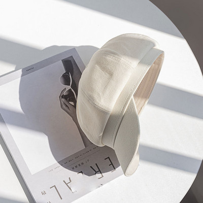 Modern női sapka öko-bőr-svájcisapka típusból