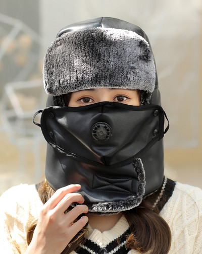 Ζεστό χειμερινό καπέλο με απαλή επένδυση