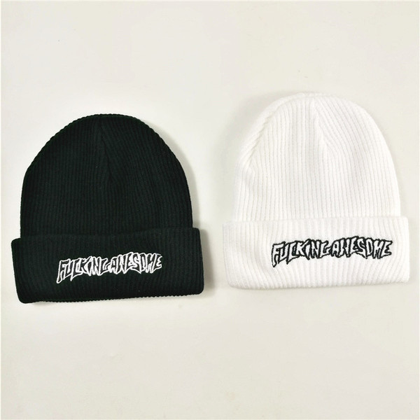 Καπέλο μάλλινο Unisex με επιγραφή