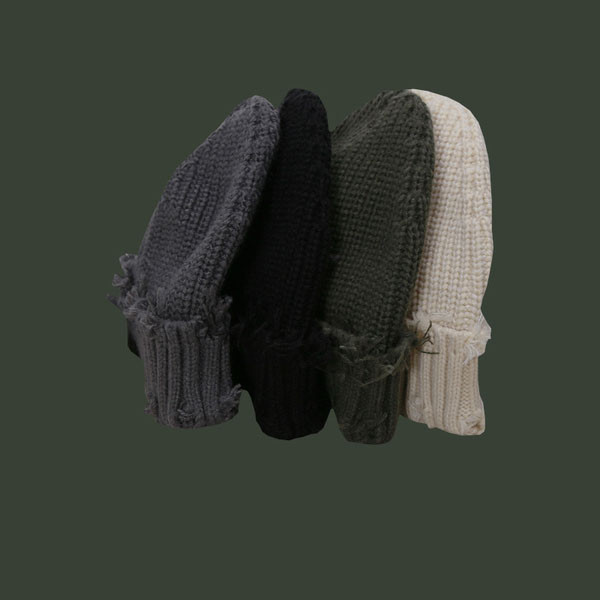 Casual γυναικείο πλεκτό καπέλο με σκισμένα μοτίβα