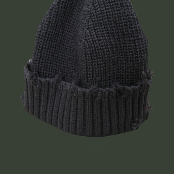 Casual γυναικείο πλεκτό καπέλο με σκισμένα μοτίβα