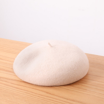 Gyapjú barett sapka nőknek