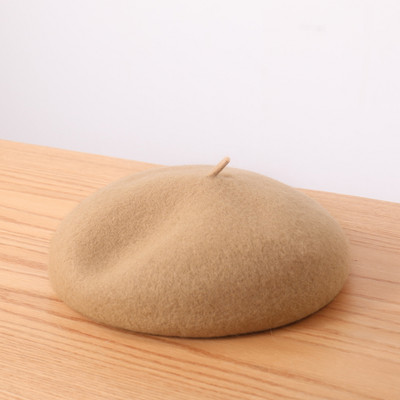 Gyapjú barett sapka nőknek