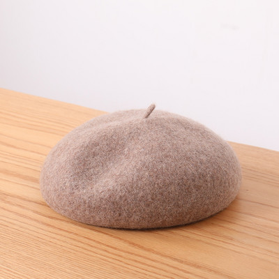 Gyapjú barett sapka nőknek