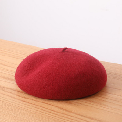 Gyapjú barett sapka nőknek