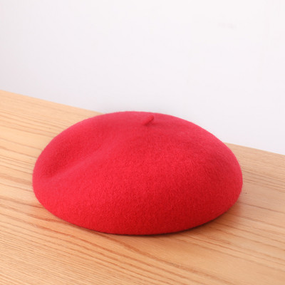 Gyapjú barett sapka nőknek