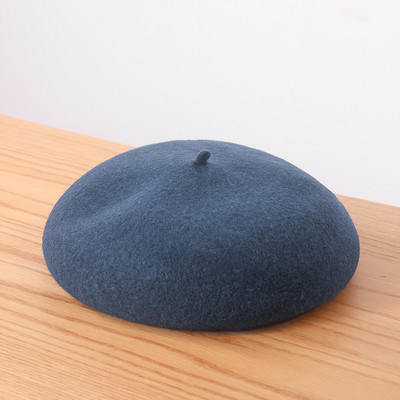 Gyapjú barett sapka nőknek