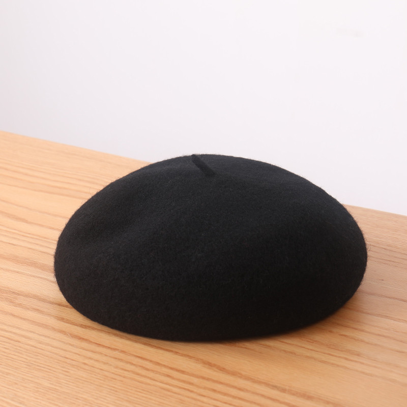 Gyapjú barett sapka nőknek