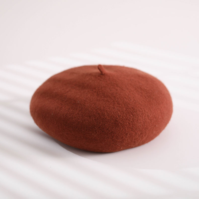 Gyapjú barett sapka nőknek