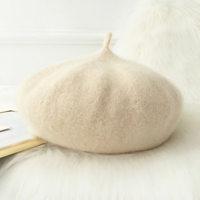 Új modell női gyapjú barett típusú sapka - télre alkalmas