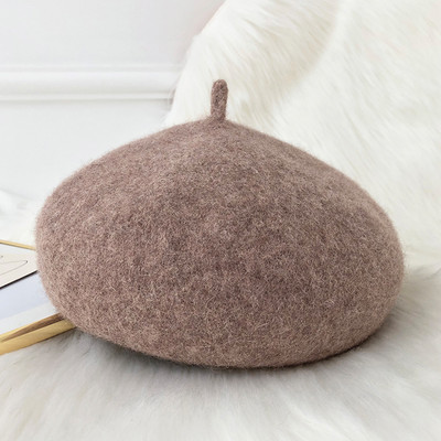 Új modell női gyapjú barett típusú sapka - télre alkalmas