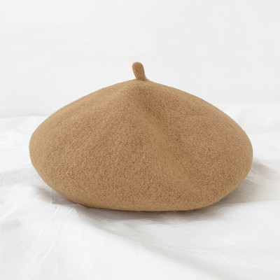 Új modell női gyapjú barett típusú sapka - télre alkalmas