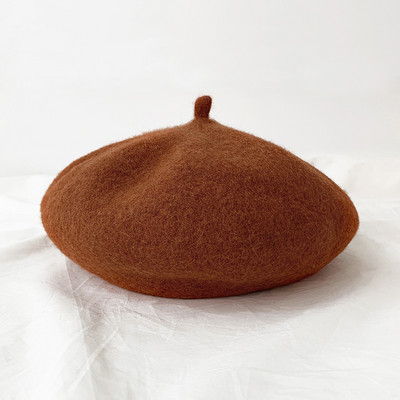 Új modell női gyapjú barett típusú sapka - télre alkalmas