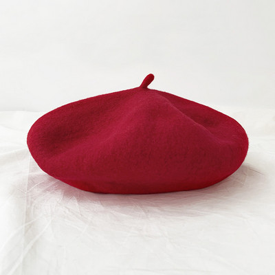 Új modell női gyapjú barett típusú sapka - télre alkalmas