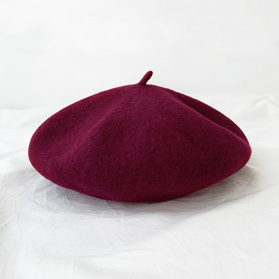 Új modell női gyapjú barett típusú sapka - télre alkalmas