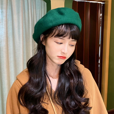 Új modell női gyapjú barett típusú sapka - télre alkalmas