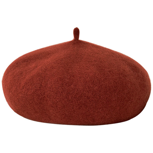 Új modell női gyapjú barett típusú sapka - télre alkalmas