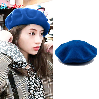 Γυναικείο μάλλινο καπέλο τύπου μπερέ