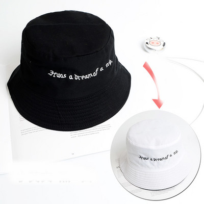 Γυναικείο καπέλο διπλής όψης με κεντήματα σε διάφορα χρώματα