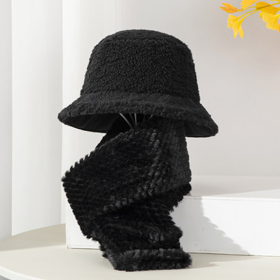 Modern női sapka+sál szett