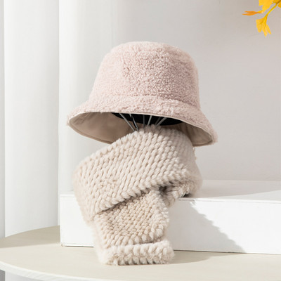 Modern női sapka+sál szett